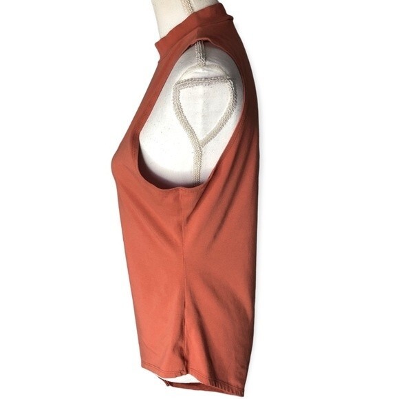 Forever 21 Plus Mauve Mock Neck Sleeveless Bodysuit - Picture 2 of 5